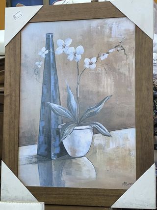 Cuadro Nuevo orquídea marco madera