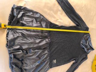 Vestido Tous de punto y raso. Negro