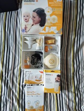 sacaleches medela swing flec premium + regalo