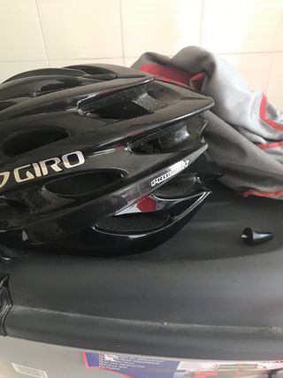 Bauletto + casco per bici