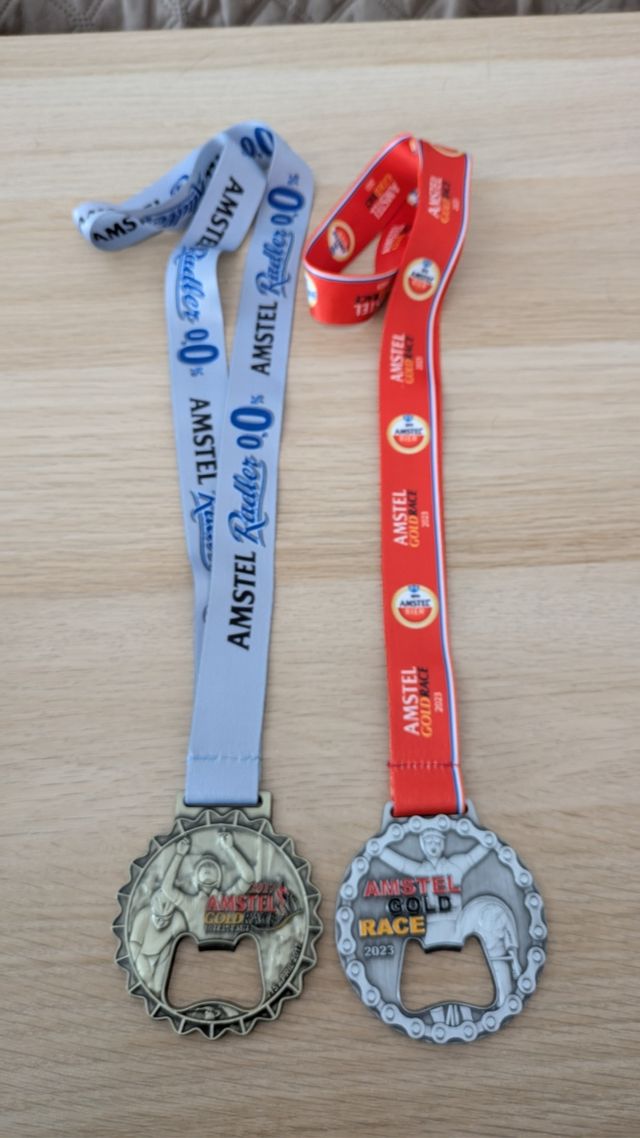 Medallas Amstel Gold Race año 2017 y año 2023