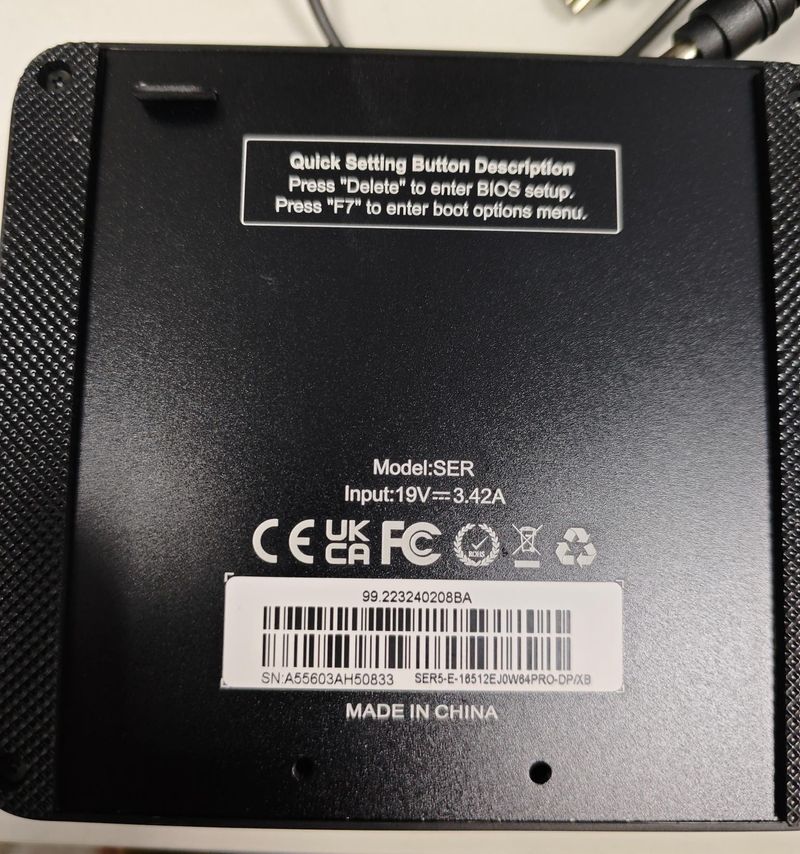 Beelink SER5 Mini PC(R 5 5560U 16Gb+512Gb) #H50833 afbeelding 8