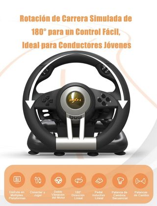 VOLANTE Y PEDALES PLAY,XBOX,NINTENDO,PC