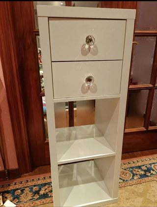 Estantería NUEVA kallax 3 huecos 2 cajon