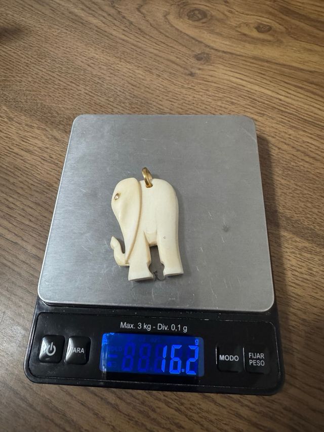 Colgante elefante marfil !!!