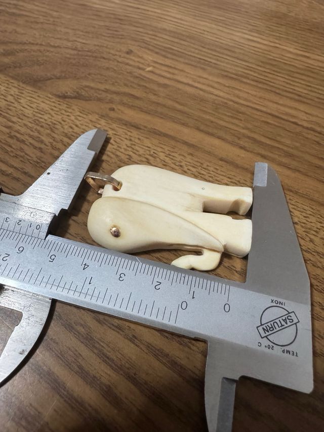 Colgante elefante marfil !!!