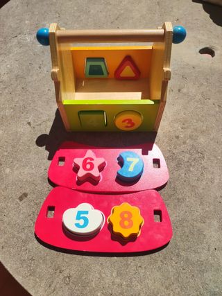 Cajita bloques de números infantil 