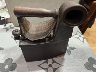 Plancha antigua de carbón – Hierro fundido vintage