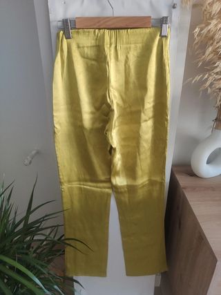Pantalones Zara satinado eventos primavera verano