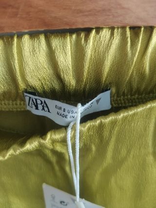 Pantalones Zara satinado eventos primavera verano
