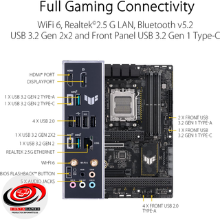 Placa Base ASUS TUF GAMING B650-PLUS AM5 ATX 