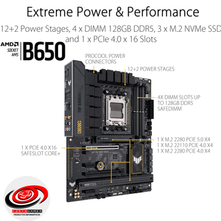 Placa Base ASUS TUF GAMING B650-PLUS AM5 ATX 