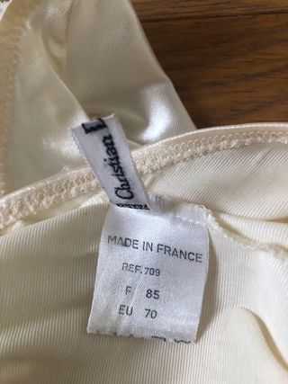 Christian Dior body lingerie col panna