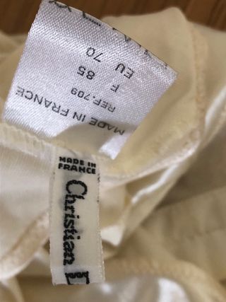 Christian Dior body lingerie col panna