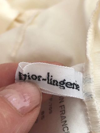 Christian Dior body lingerie col panna