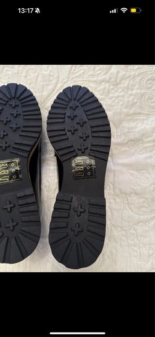 Loafers piel vegana negros talla 37