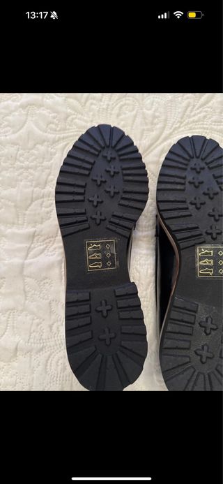 Loafers piel vegana negros talla 37