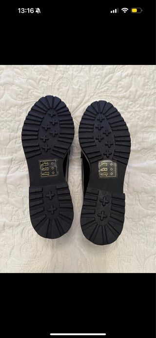 Loafers piel vegana negros talla 37