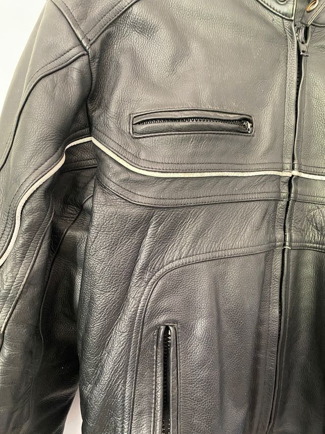 Chaqueta de moto de cuero Casa das Peles Try – M