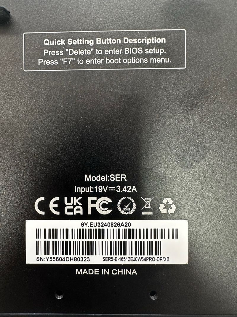Beelink SER5 Mini PC(R 5 5560U 16Gb+512Gb) #H80323 afbeelding 3