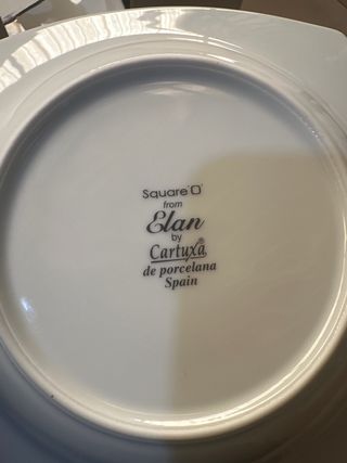 Vajilla blanca porcelana Elan