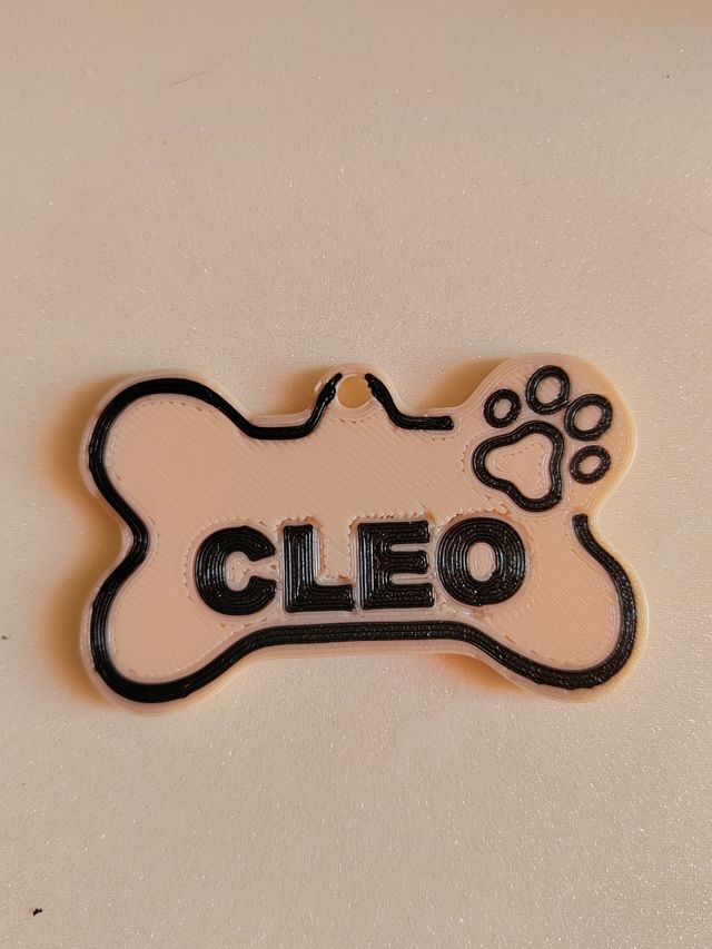 Chapa de identificación para perros