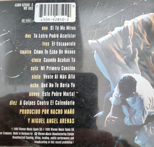 CD Alejandro Sanz si tú me miras