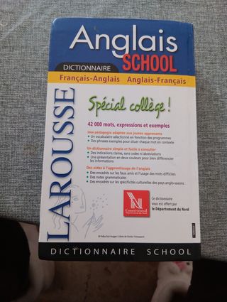 Diccionario/ Français/inglés.  Inglés/Français.