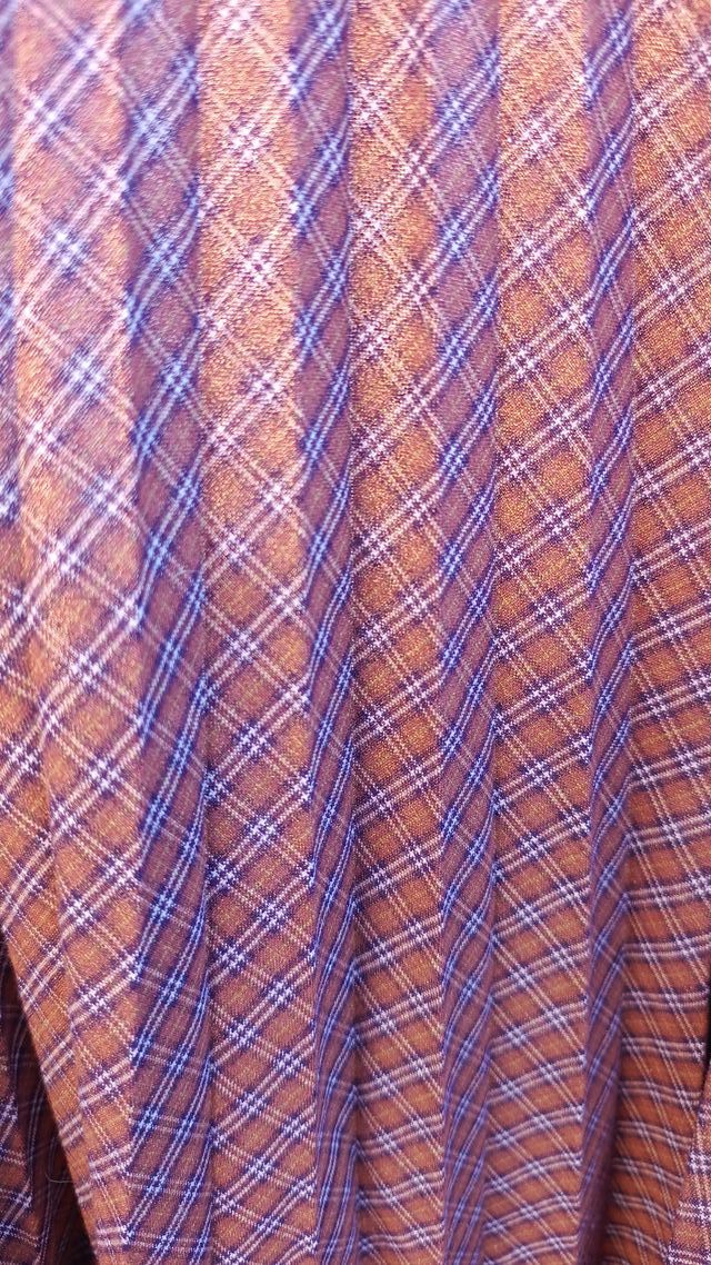 Gonna a costine scozzese plissettata in Mango T M