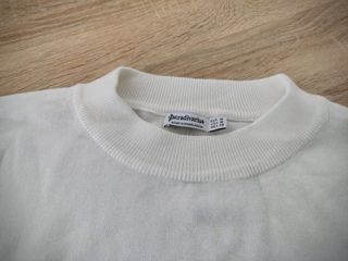 Jersey punto, blanco, Stradivarius