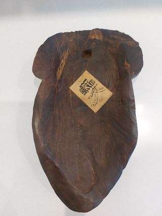 Máscara ébano tallado arte africano 1961