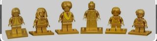 6 Personajes dorados Harry potter Lego
