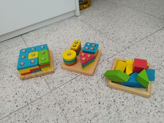 juguetes niños madera Montessori