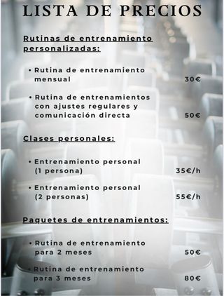 Entrenadora personal