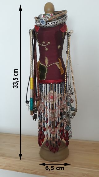 Maniquí porta joyas cuelga collares