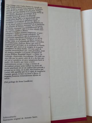 Libro Gringo Viejo Carlos Fuentes