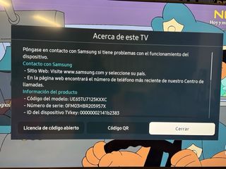 Televisión Smart Tv Samsung 65 pulgadas.