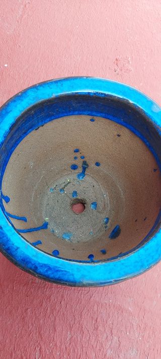 Maceta pequeña de terracota vidriada