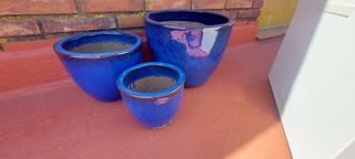 Maceta pequeña de terracota vidriada