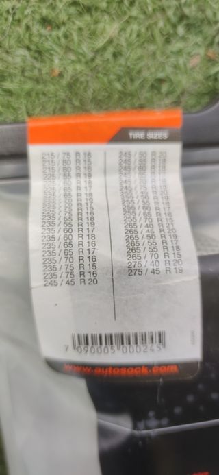 Cadenas tela para nieve. AutoSock 697