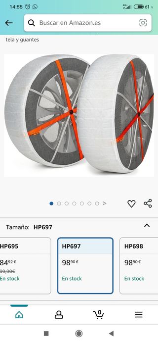 Cadenas tela para nieve. AutoSock 697