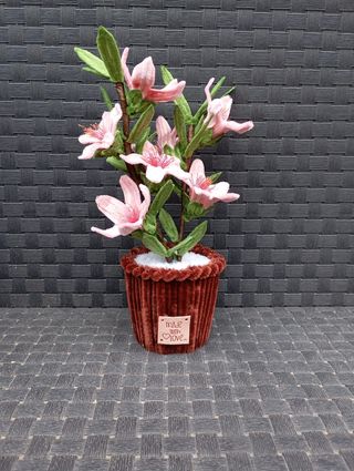 Flores con limpiapipas