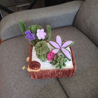 Flores con limpiapipas