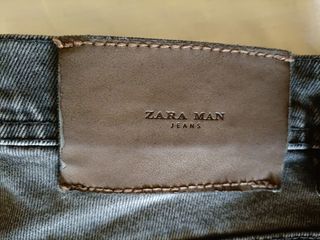 Vaquero Zara negro talla 40. Largo