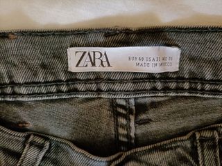 Vaquero Zara negro talla 40. Largo