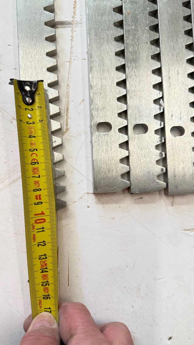 Guias puerta corredera 8 unidades de 50cm