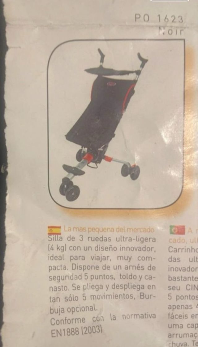 Carro plegable quicksmart para niños