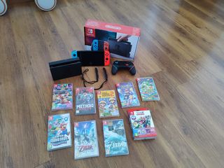 Nintendo switch + 10 juegos