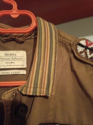 Cazadora verano mujer con bolsillos verde militar 