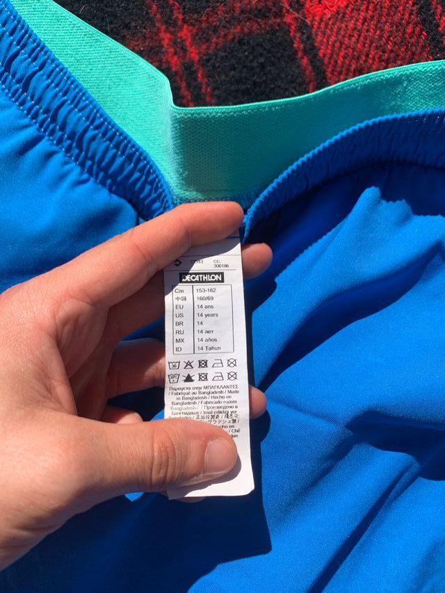 Pantalón Corto Niños Deporte AzulyVerde